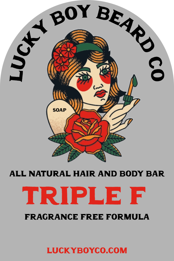 Triple F Unscented Hair and Body Soap Bar