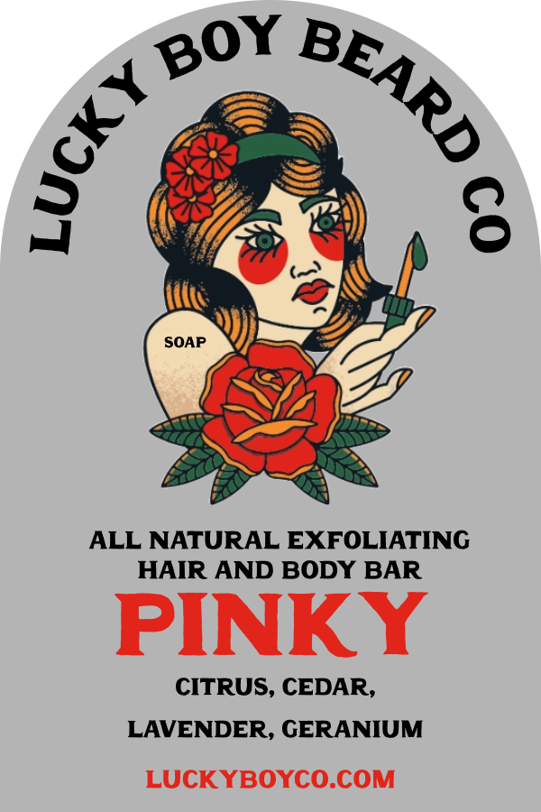 Pinky Exfoliating Hair and Body Soap Bar