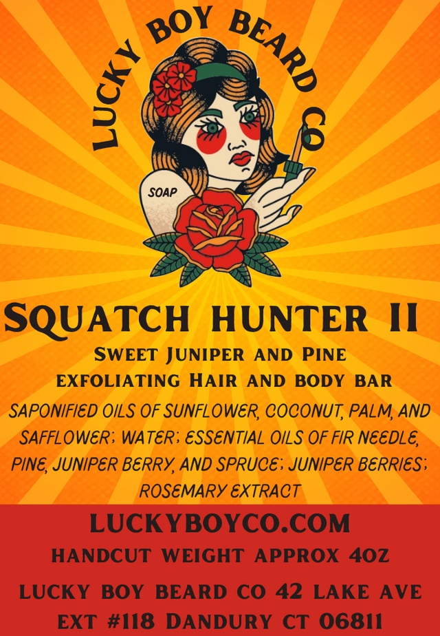 Squatch Hunter II Exfoliating Hair and Body Soap Bar