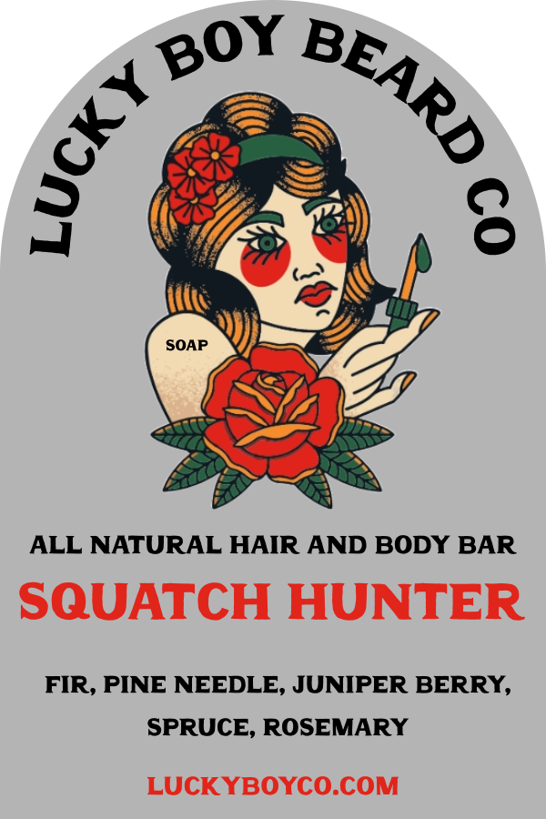 Squatch Hunter Exfoliating Hair and Body Soap Bar